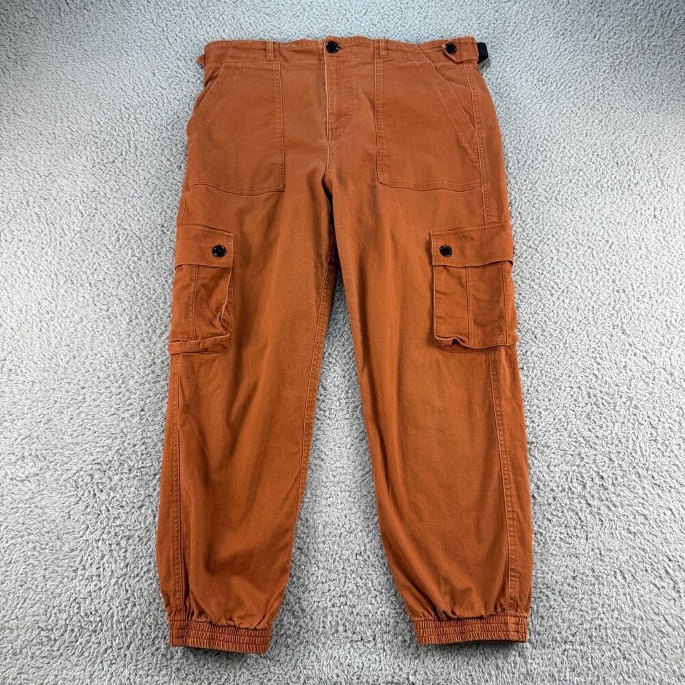 Wondery Isabel 3.0 Cargo Utility Jogger Pants Size Short Large Rust Copper
